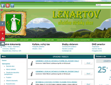 Tablet Screenshot of lenartov.sk